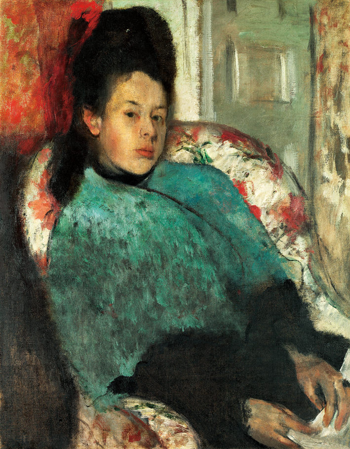  埃德加·德加 Edgar Degas—— Elena Carafa 肖像